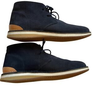 Greats navy suede chukka boots